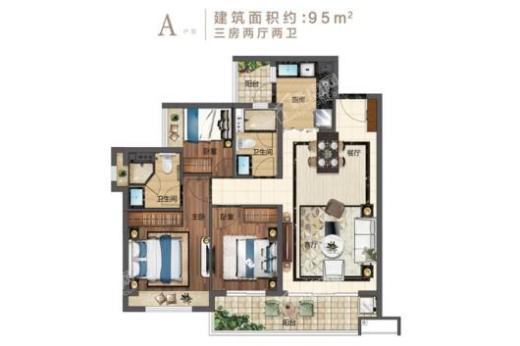 海蓝奥园滨江一号户型图
