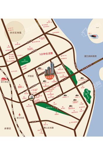 世纪华苑交通图